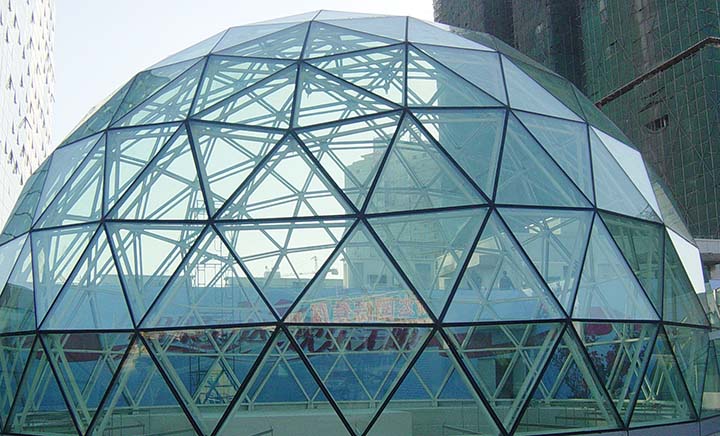 球形网架玻璃顶图片